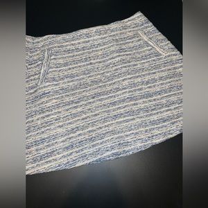 LOFT Tweed Mini A Line Skirt Size Large EUC
